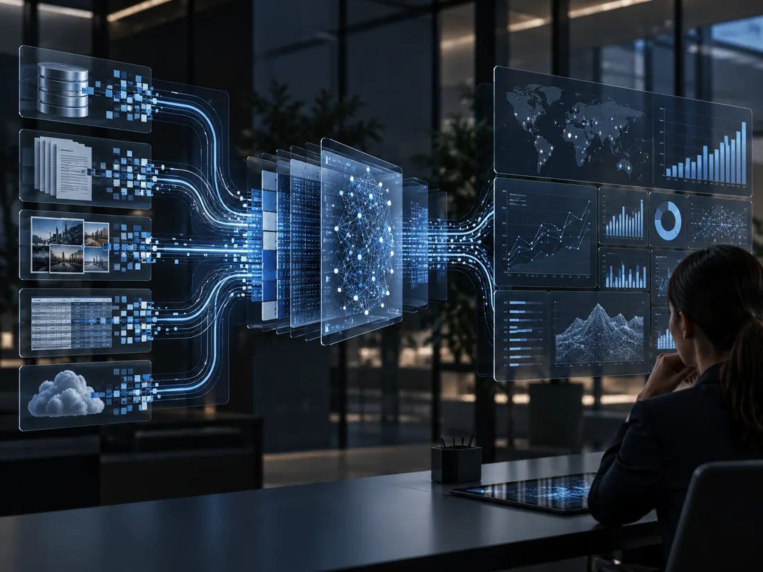 Datos procesados y analizados con inteligencia artificial